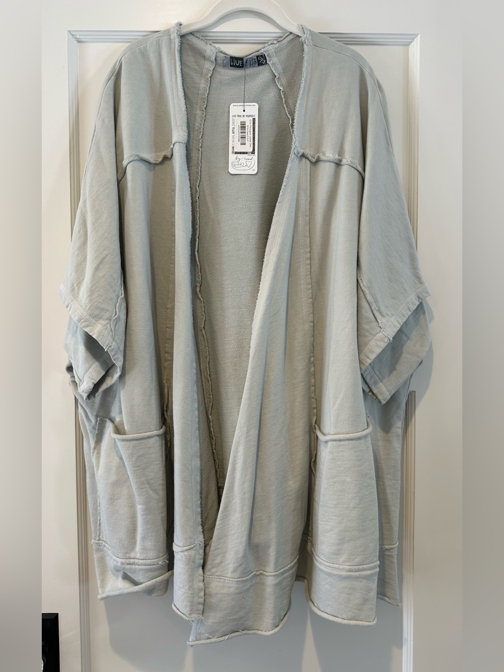 Blue Fish Photogram Jacket in Dew - NWT!
